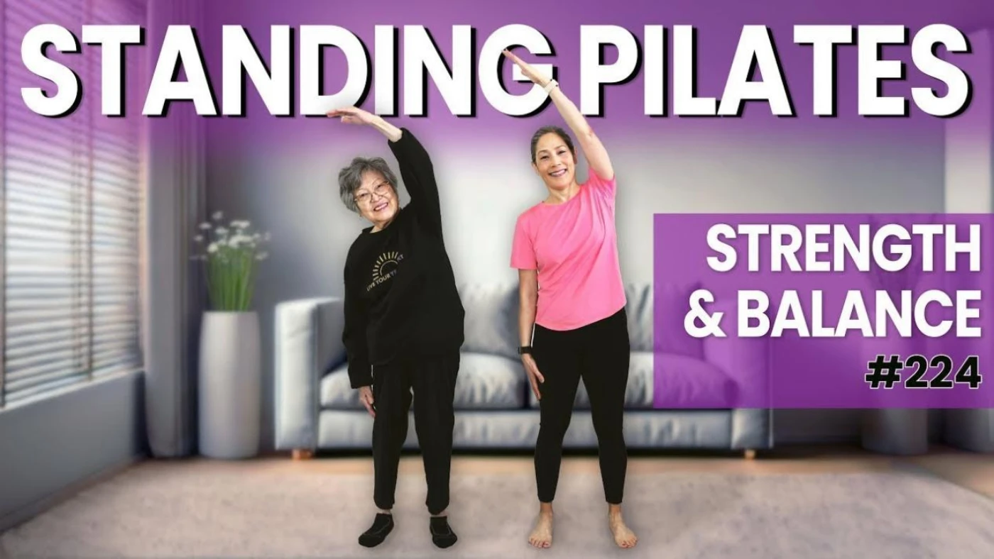 Pilates em p&eacute; para maiores de 60 anos: melhore a for&ccedil;a e o equil&iacute;brio para idosos