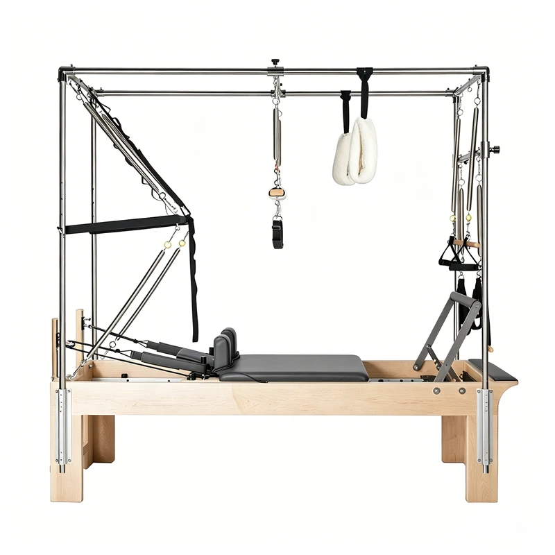 MJD-W25A Maple Wood Pilates M&aacute;quina Cadillac 3 em 1 para distribuidor e est&uacute;dio comercial