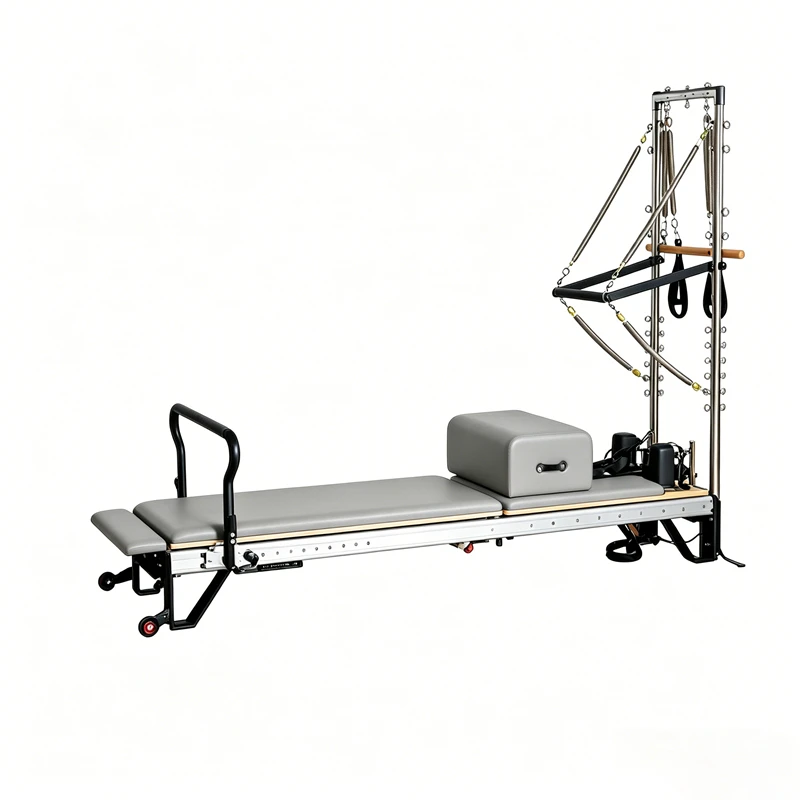 MJD-W35 Studio Aluminium Pilates Reformer com meia torre