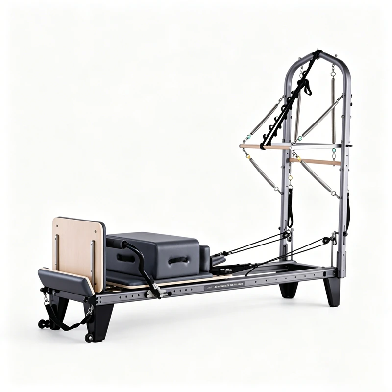 MJD-W45 Aluminum Pilates Reformer com meia torre de pista completa