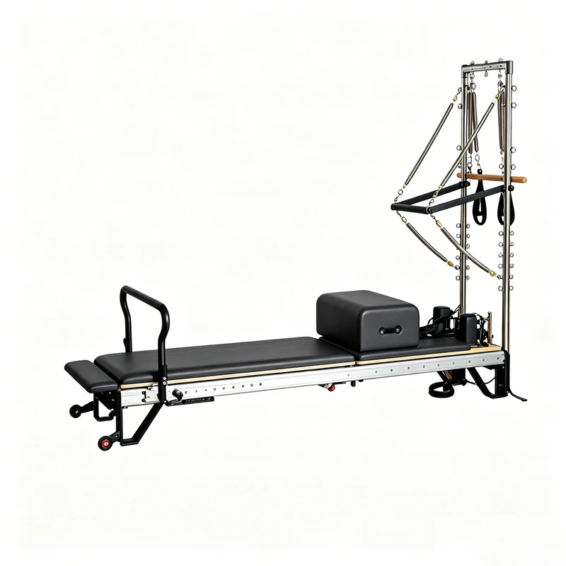 MJD-W35 Studio Aluminium Pilates Reformer com meia torre