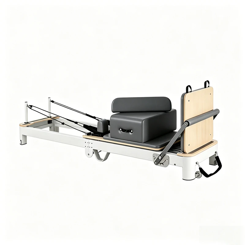 MJD-W40 Premium Aluminium Pilates Reformer dobr&aacute;vel com pernas de suporte de liga leve