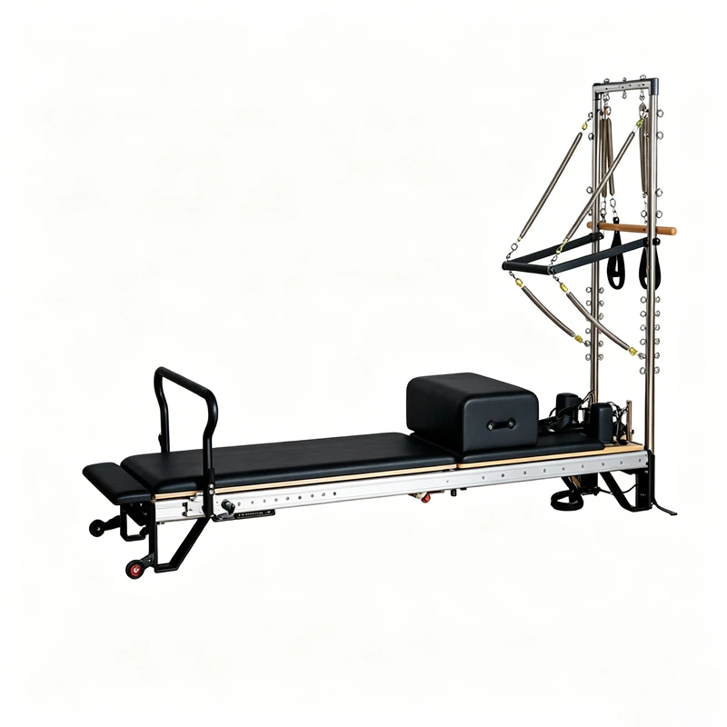 MJD-W35 Studio Aluminium Pilates Reformer com meia torre