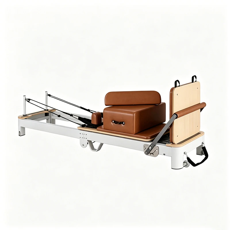 MJD-W40 Premium Aluminium Pilates Reformer dobr&aacute;vel com pernas de suporte de liga leve