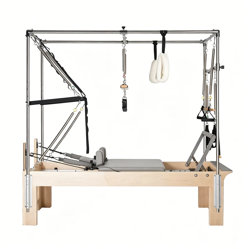 MJD-W25A Maple Wood Pilates M&aacute;quina Cadillac 3 em 1 para distribuidor e est&uacute;dio comercial