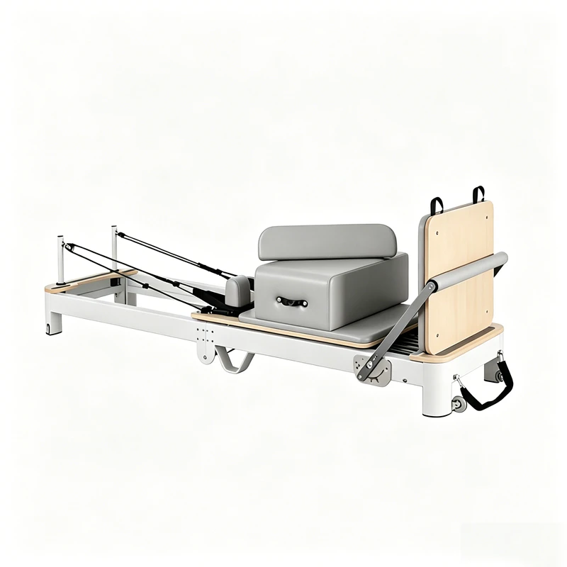 MJD-W40 Premium Aluminium Pilates Reformer dobr&aacute;vel com pernas de suporte de liga leve