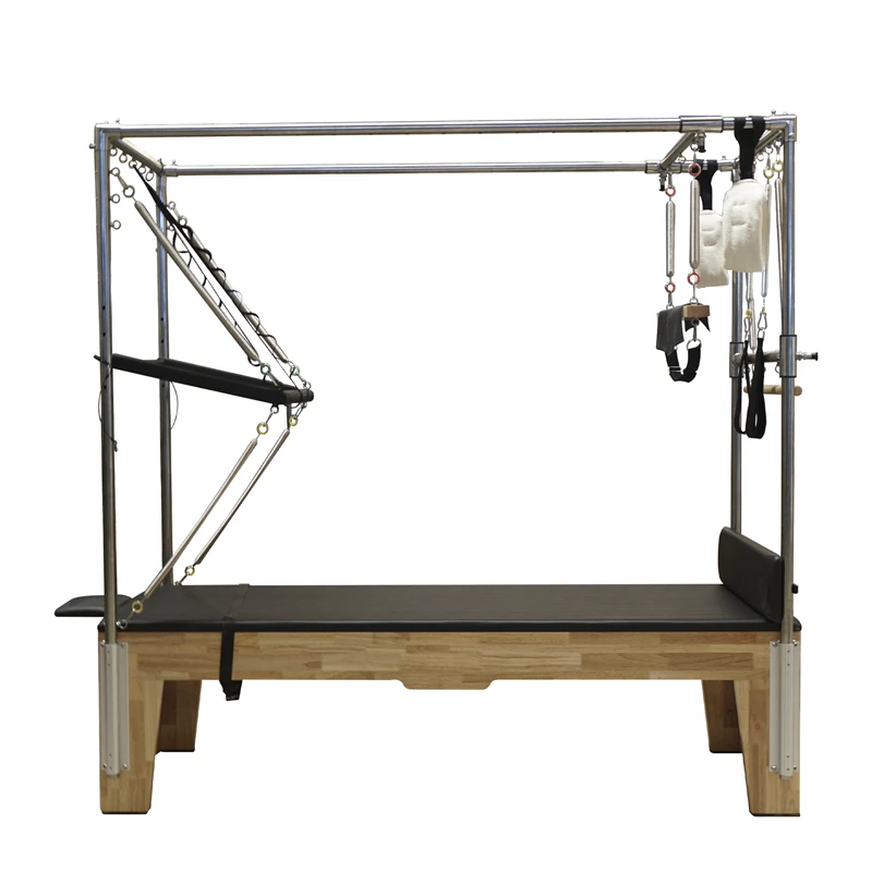MJD-M201A Mesa de trap&eacute;zio de madeira para Pilates Cadillac (todos os acess&oacute;rios est&atilde;o inclu&iacute;dos) In