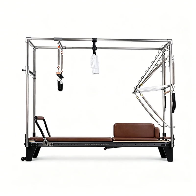 MJD-W54 Full Track Aluminum 3 em 1 Pilates Black Reformer Machine