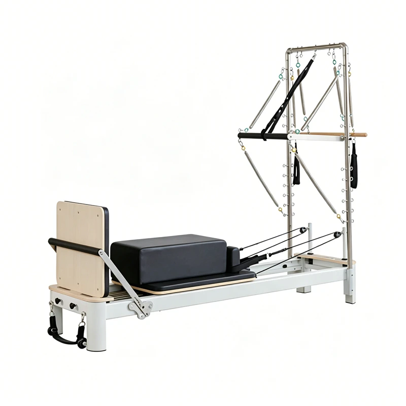 Reformador de Pilates em alum&iacute;nio MJD-W41 com meia torre