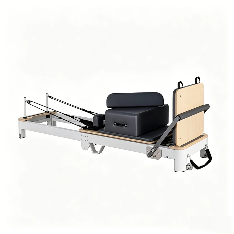 MJD-W40 Premium Aluminium Pilates Reformer dobr&aacute;vel com pernas de suporte de liga leve