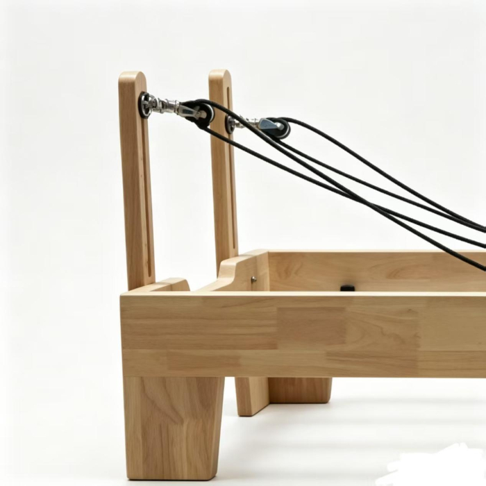 MJD-M101A Reformador de Pilates em madeira de carvalho com perna de madeira