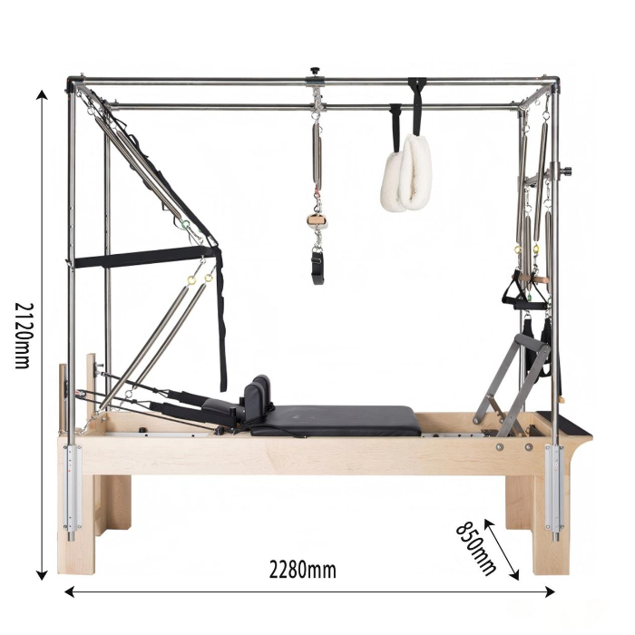 Máquina 3 em 1 de Pilates Cadillac de madeira de bordo MJD-W25A para distribuidor e estúdio comercial