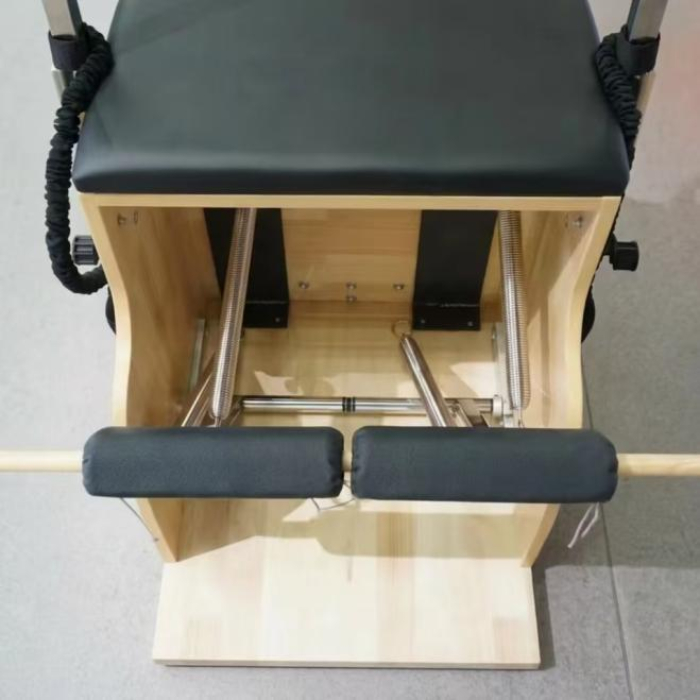 Equipamento de treino para cadeira Wunda de Pilates em madeira de carvalho maciço MJD-M401A