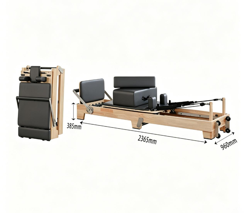 Reformador de Pilates dobrável em madeira de bordo MJD-W55A