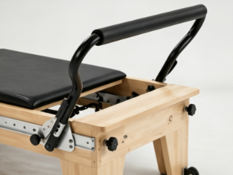 MJD-W46A Reformador ajustável de Pilates em madeira de bordo com trilha completa