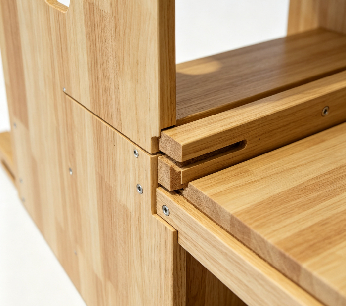 Tambor de escada em madeira de carvalho MJD-M301A com novo design